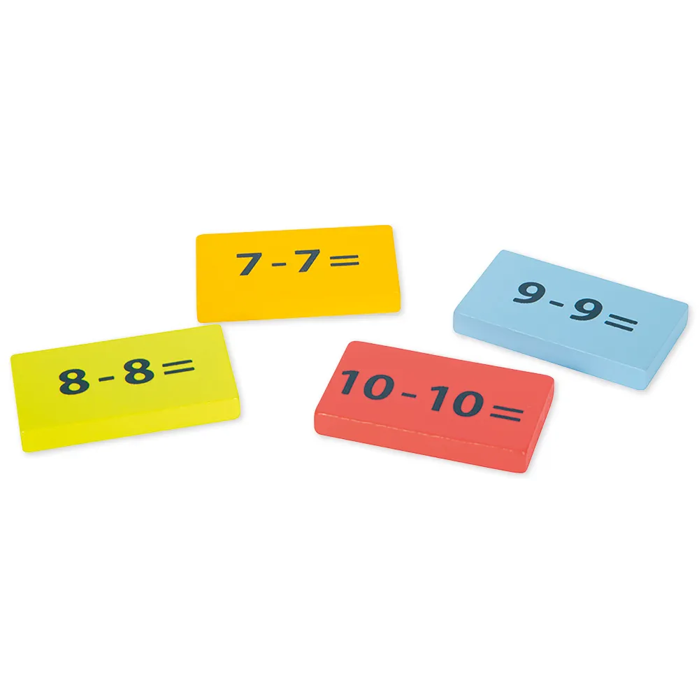 Rechen-Brett "Rechen-Plättchen Zahlenspass" aus Holz, farbig, mit 109 Holzsteinen