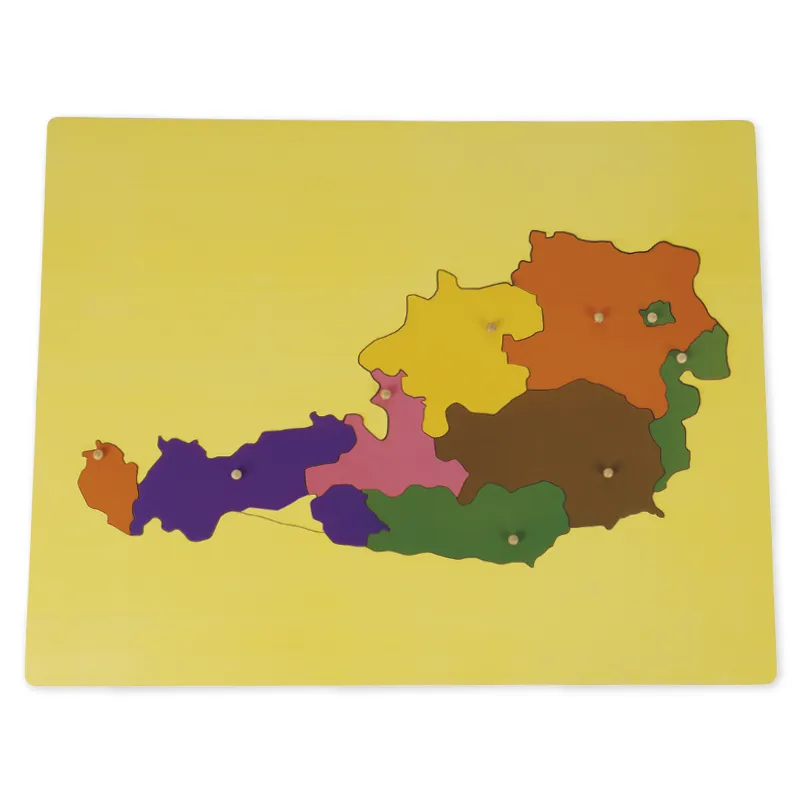 TimeTEX pusselkarta Österrike "Montessori Premium"