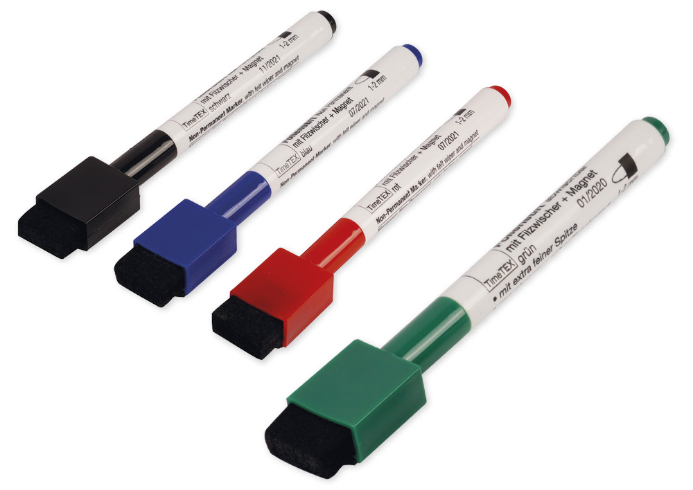 Hagemann Folienstift Non Permanent mit Filzwischer + Magnet