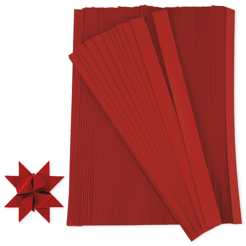 Hagemann Bastelset "Kleine rote Fröbelsterne", für 125 Sterne