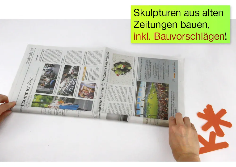 Bastelset "Bauen mit Altpapier", 236-tlg. Bastelset "Bauen mit Altpapier", 236-tlg.