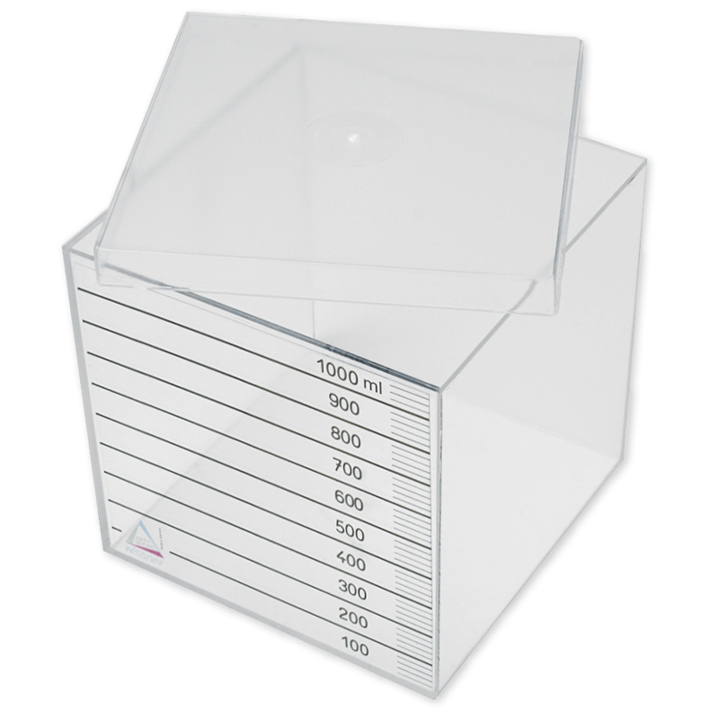 Hagemann Liter-Würfel, transparent, aus RE-Plastic