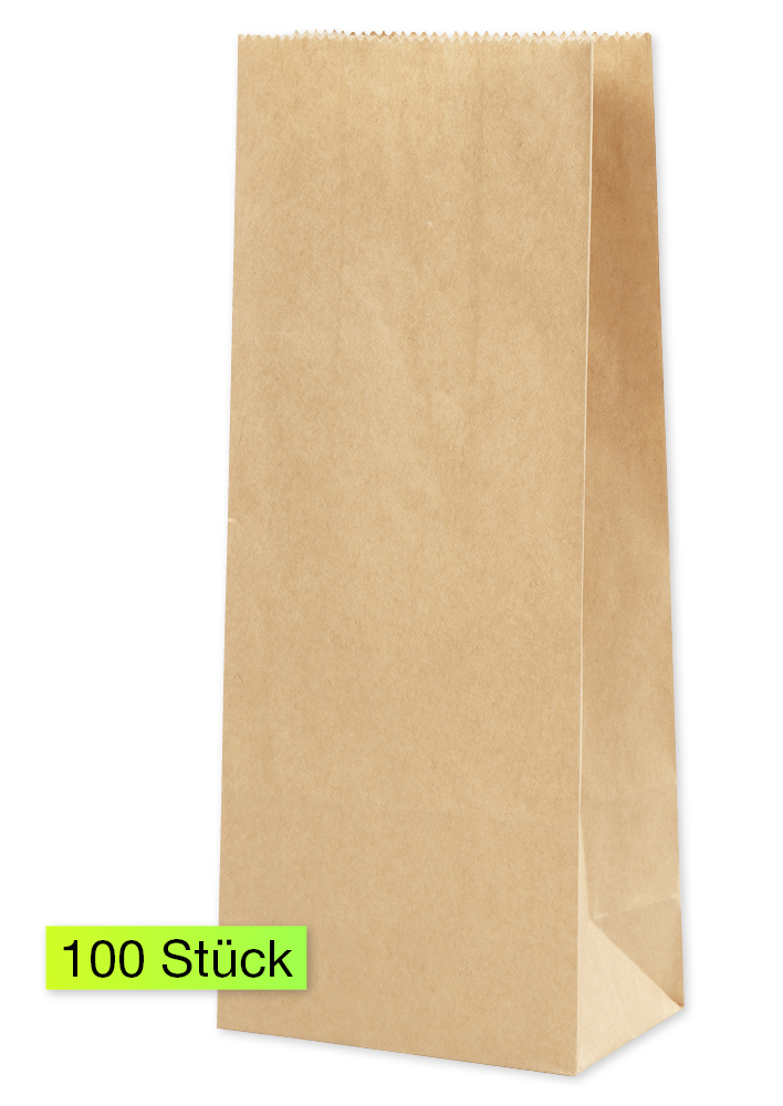 Papiertüten braun, 100-tlg.