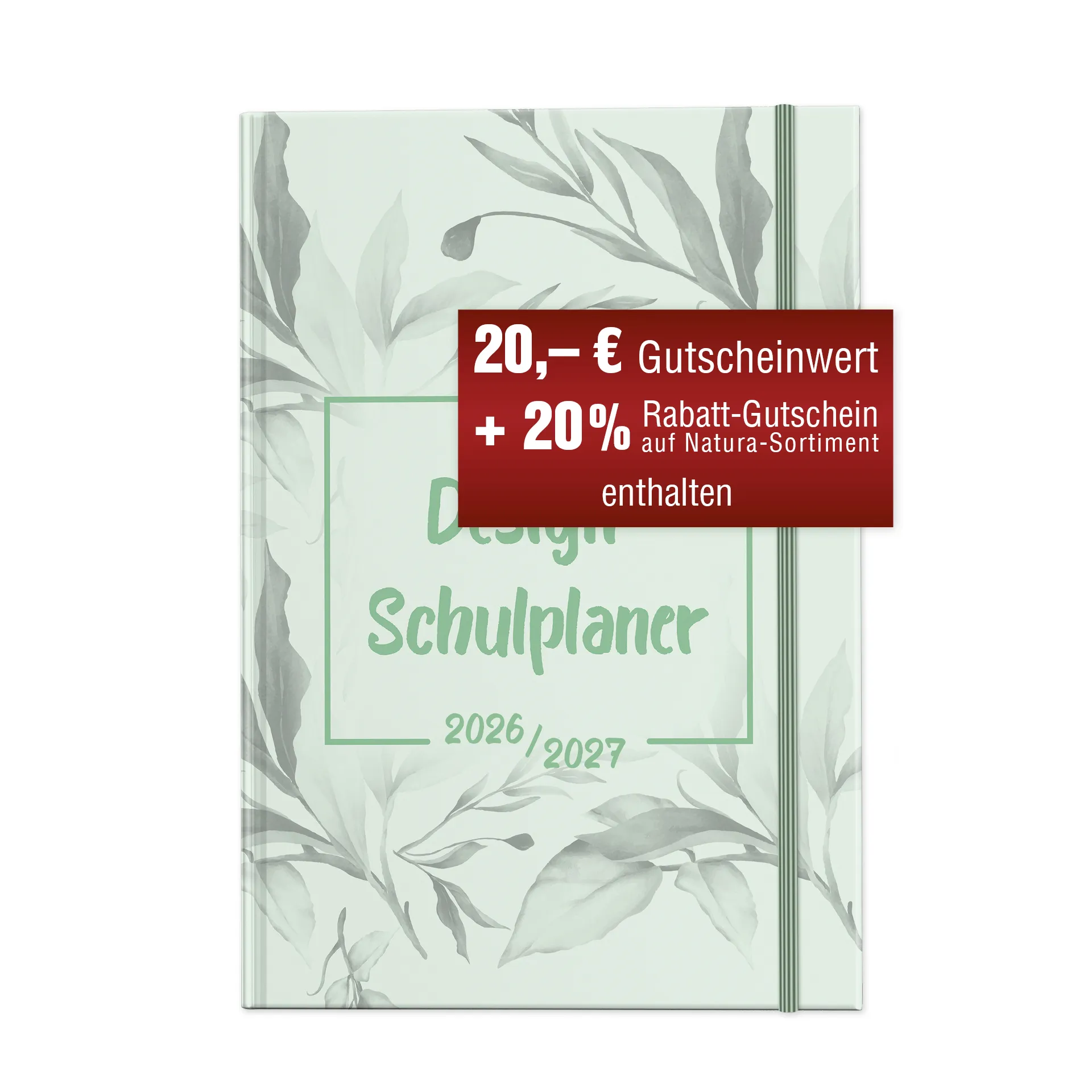 TimeTEX Design-Schulplaner A4-Plus 2026/2027, mint