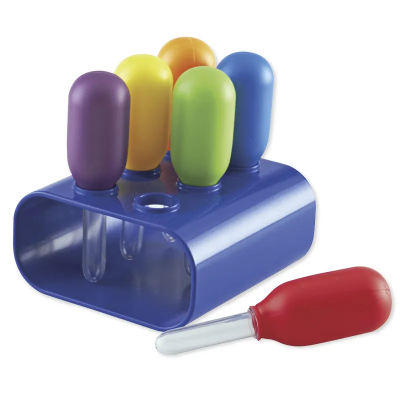 Set Pipetten XXL aus Kunststoff 7-tlg, mit Ständer