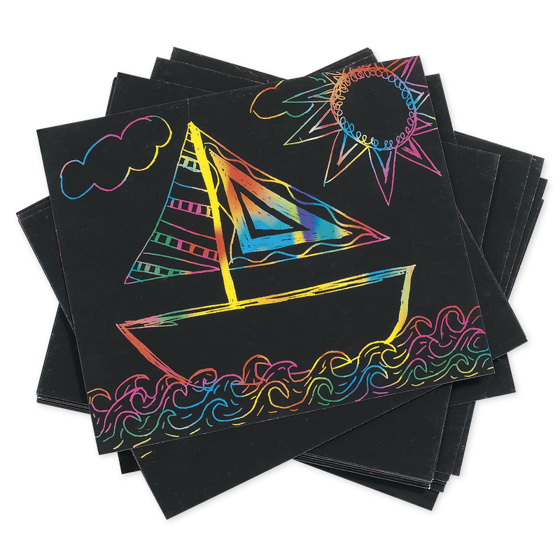 TimeTEX Regenbogen-Kratzpapier, 100 Blatt