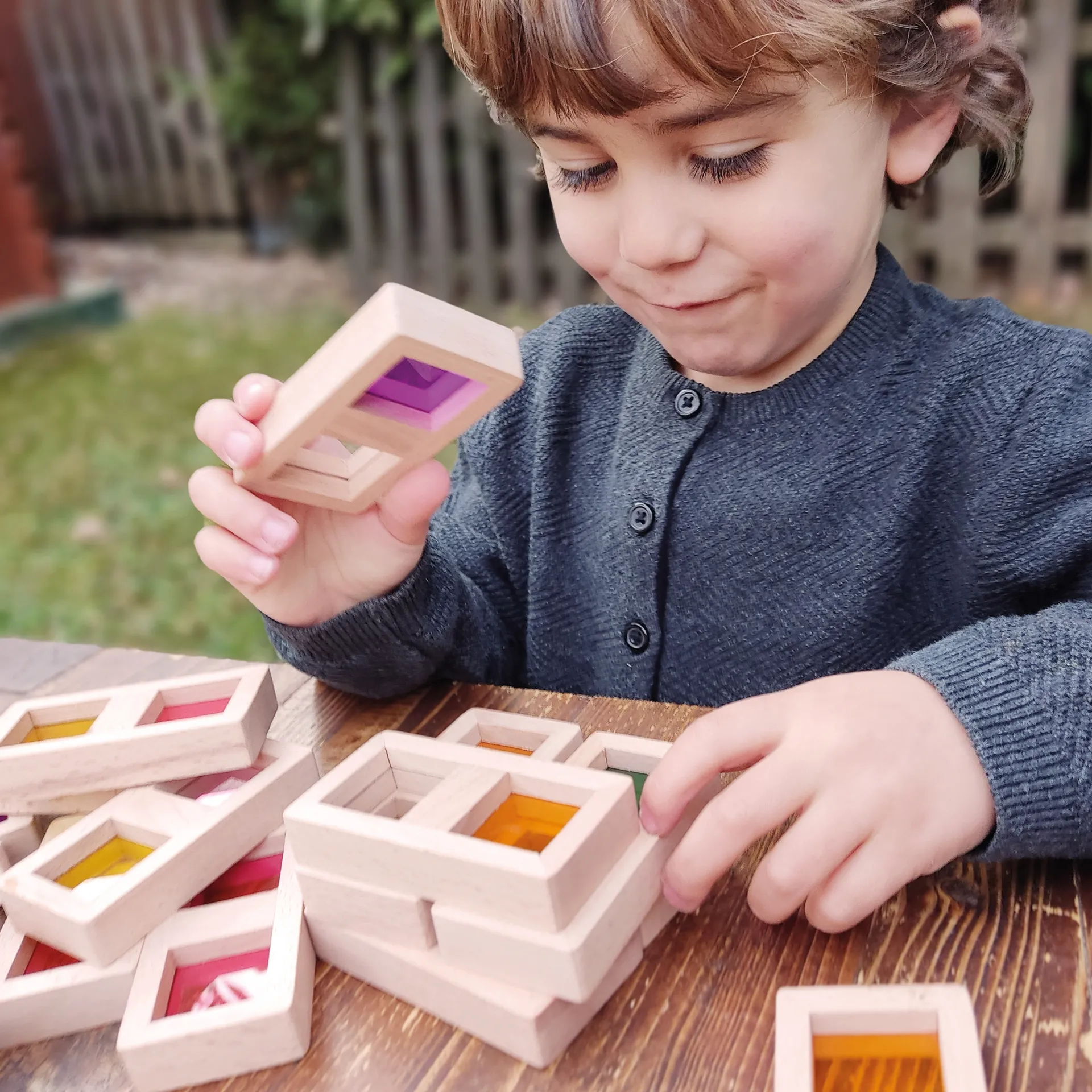 Farb-Domino "Regenbogen", 29-tlg.