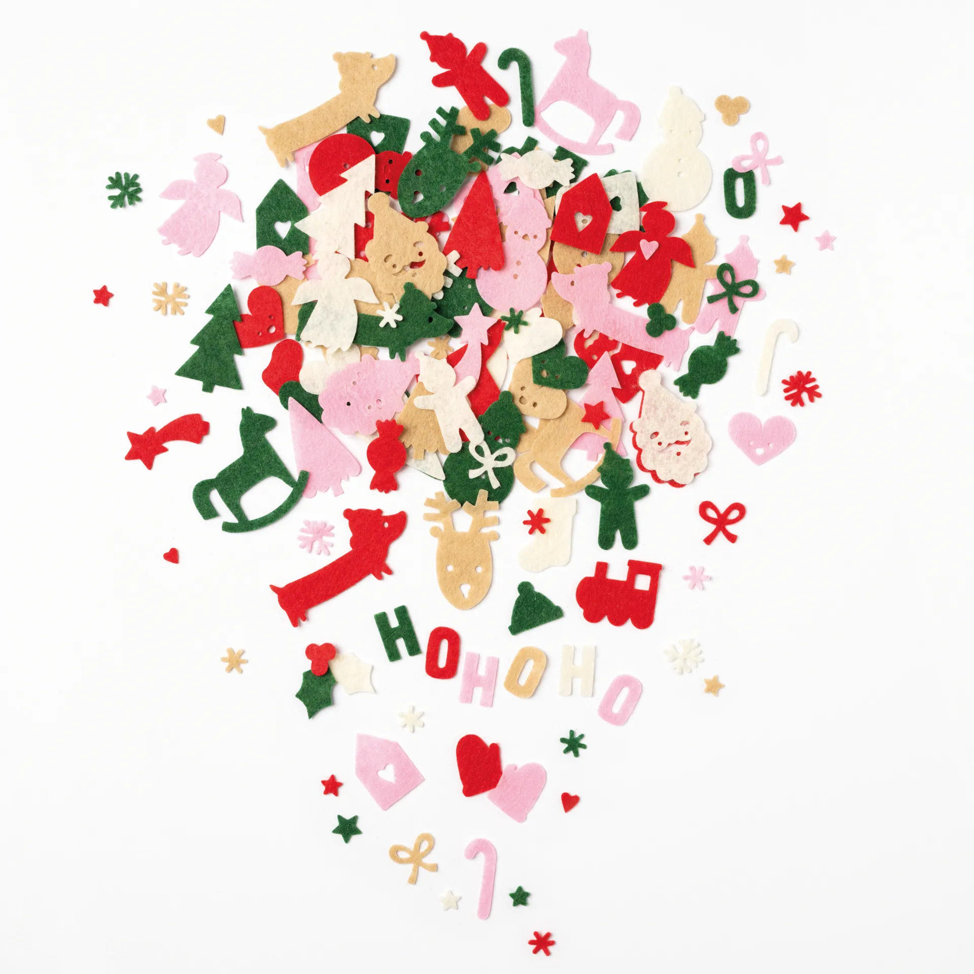 Filz-Streudeko "Winter", 170-tlg.