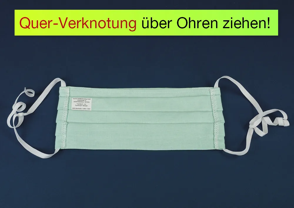 Alltags-Gesichts-Maske aus Baumwoll-Stoff „Flexigrösse“