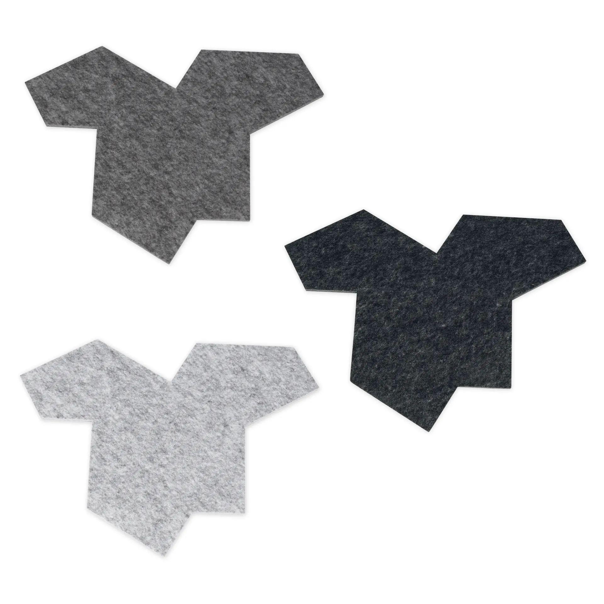 Schallabsorber Silentstar "EinStein" 3 Grautöne, 12 Stück