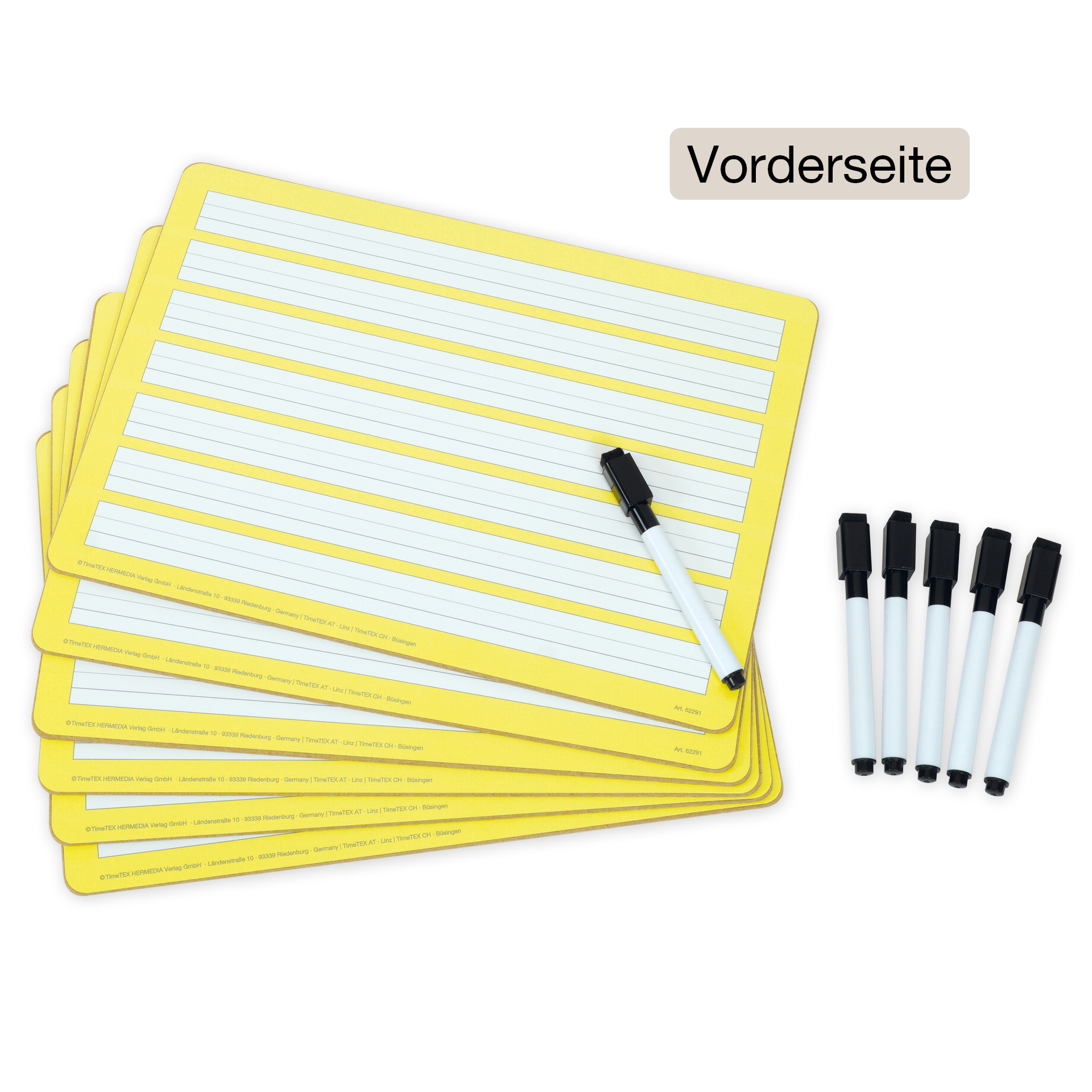 Set Prima-Colori Pizarra para practicar escritura A4, 6 pcs.