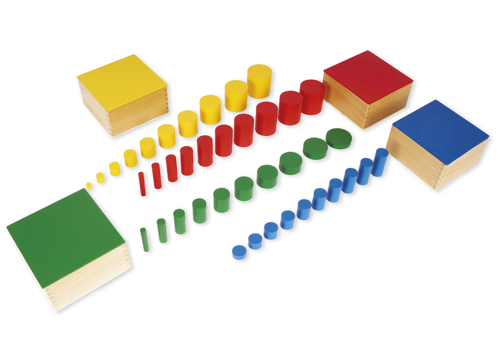 TimeTEX Farbige Zylinder "Montessori Premium" TimeTEX Farbige Zylinder "Montessori Premium"