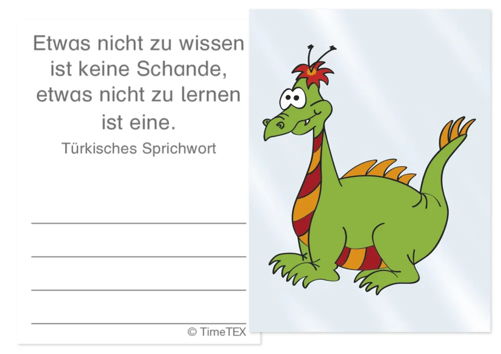 Fleisskärtchen, 110 Karten im Etui