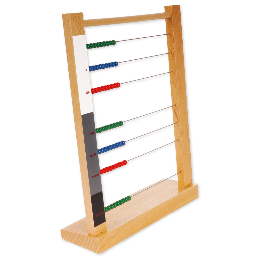 TimeTEX Didelis karoliukų rėmelis "Montessori Premium"