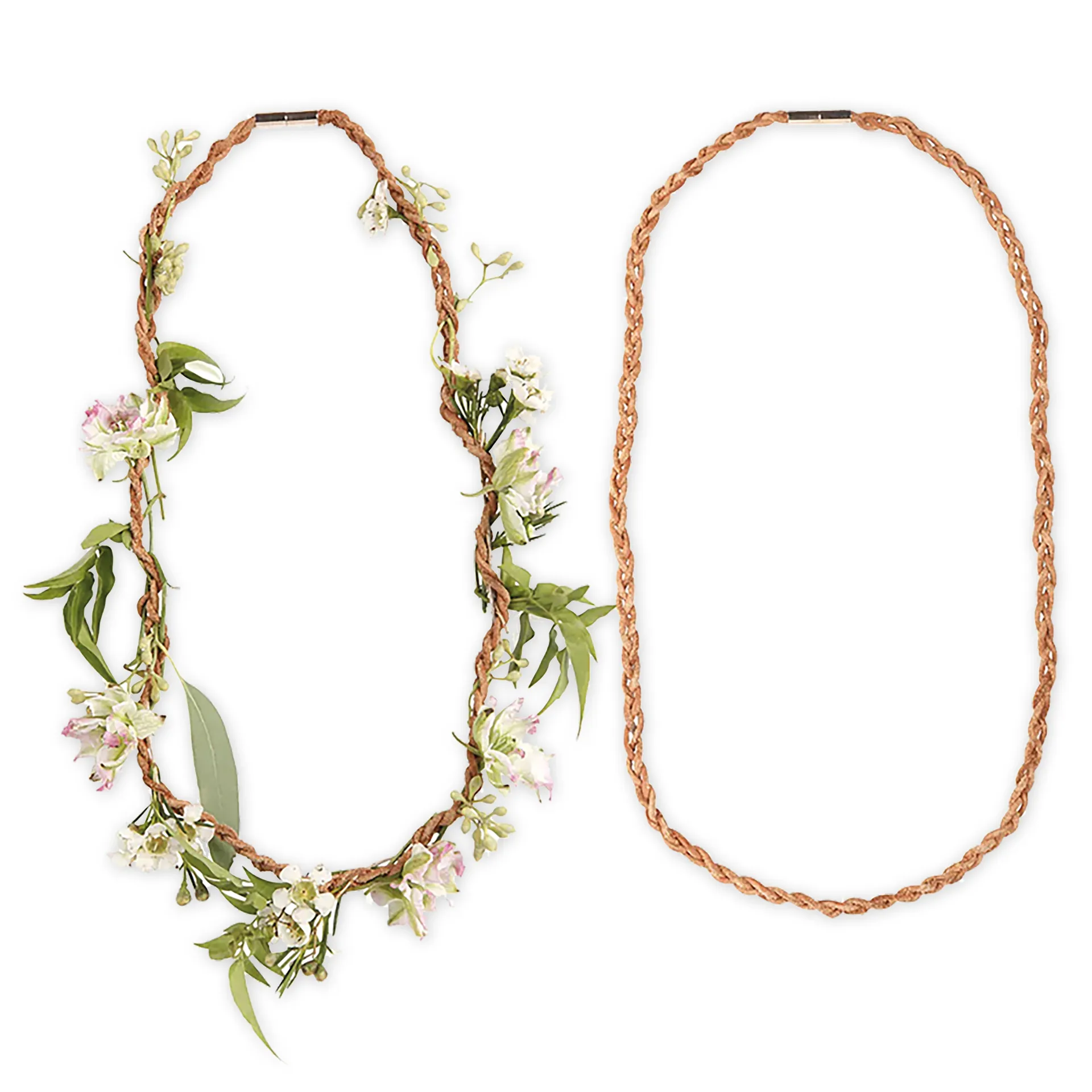 Halskette für Blumen aus Leder, 62 cm