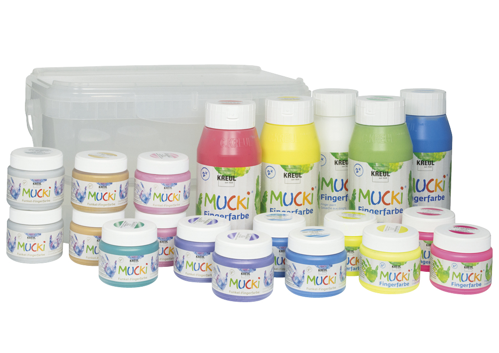TimeTEX Gruppen-Set Mucki Fingerfarben, 5.700 ml