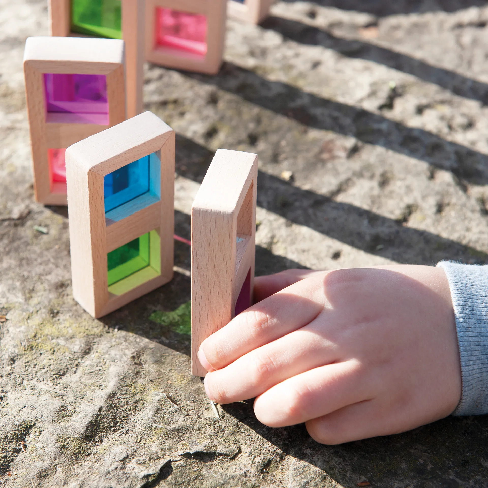 Farb-Domino "Regenbogen", 29-tlg.