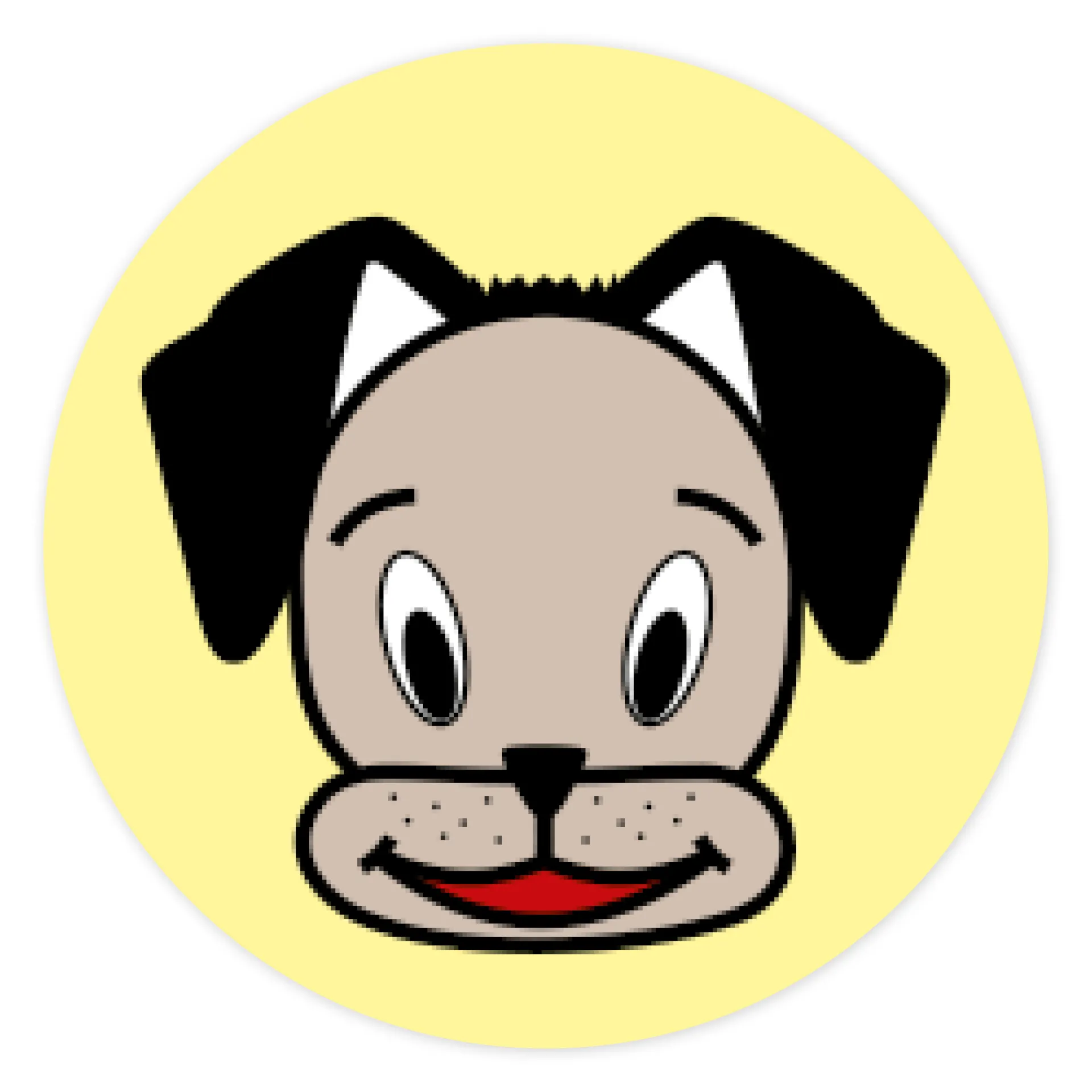 Sada oboustranných magnetek "Obličeje zvířátek"