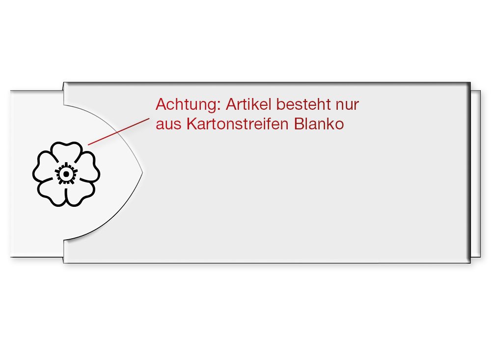 Kartongremsor, blanka, 10 st