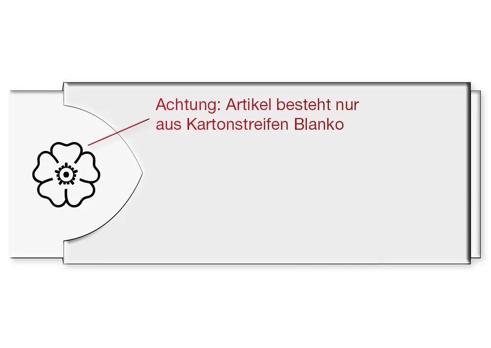 Kartongremsor, blanka, 10 st