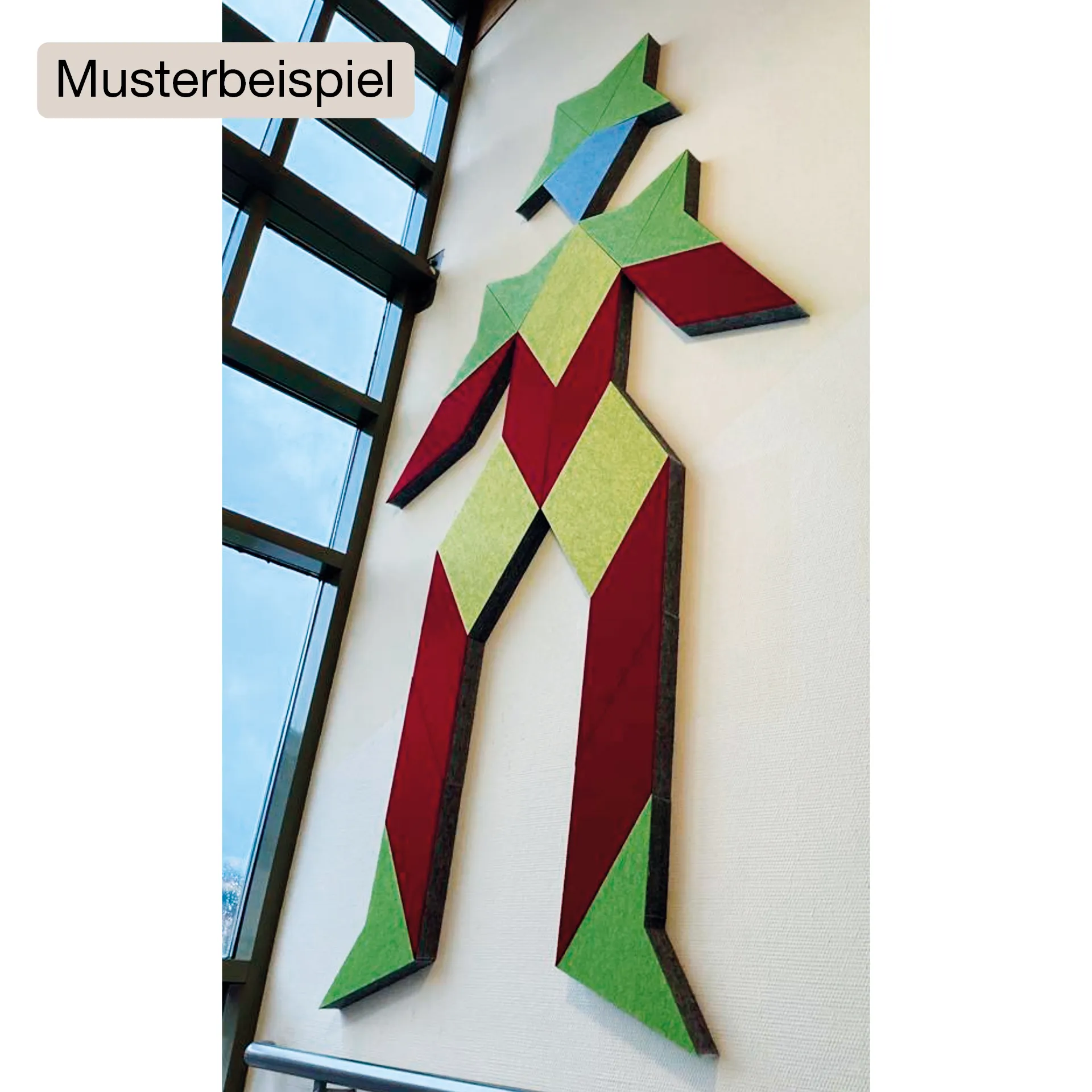 Schallabsorber Silentstar "Mann mit Hut", 145x256 cm, 21-tlg.