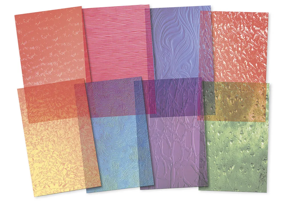 Transparentpapier "Gefrorenes Glas", 13,5x21 cm, 24 Blatt