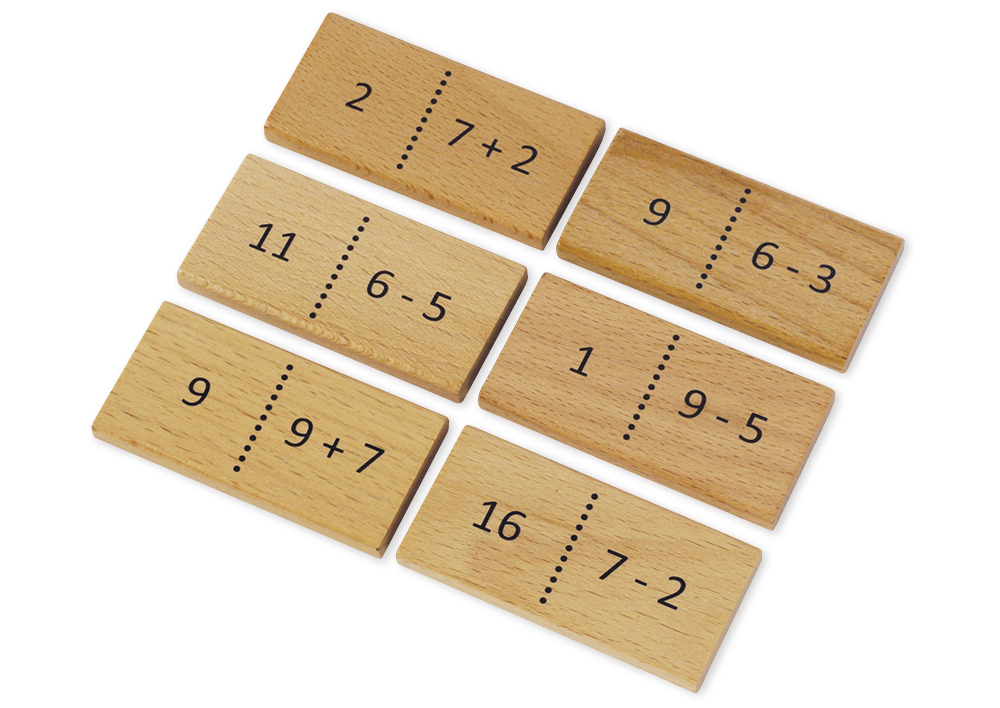 Leerspel "Mathemino Plus & Min" 37-delig