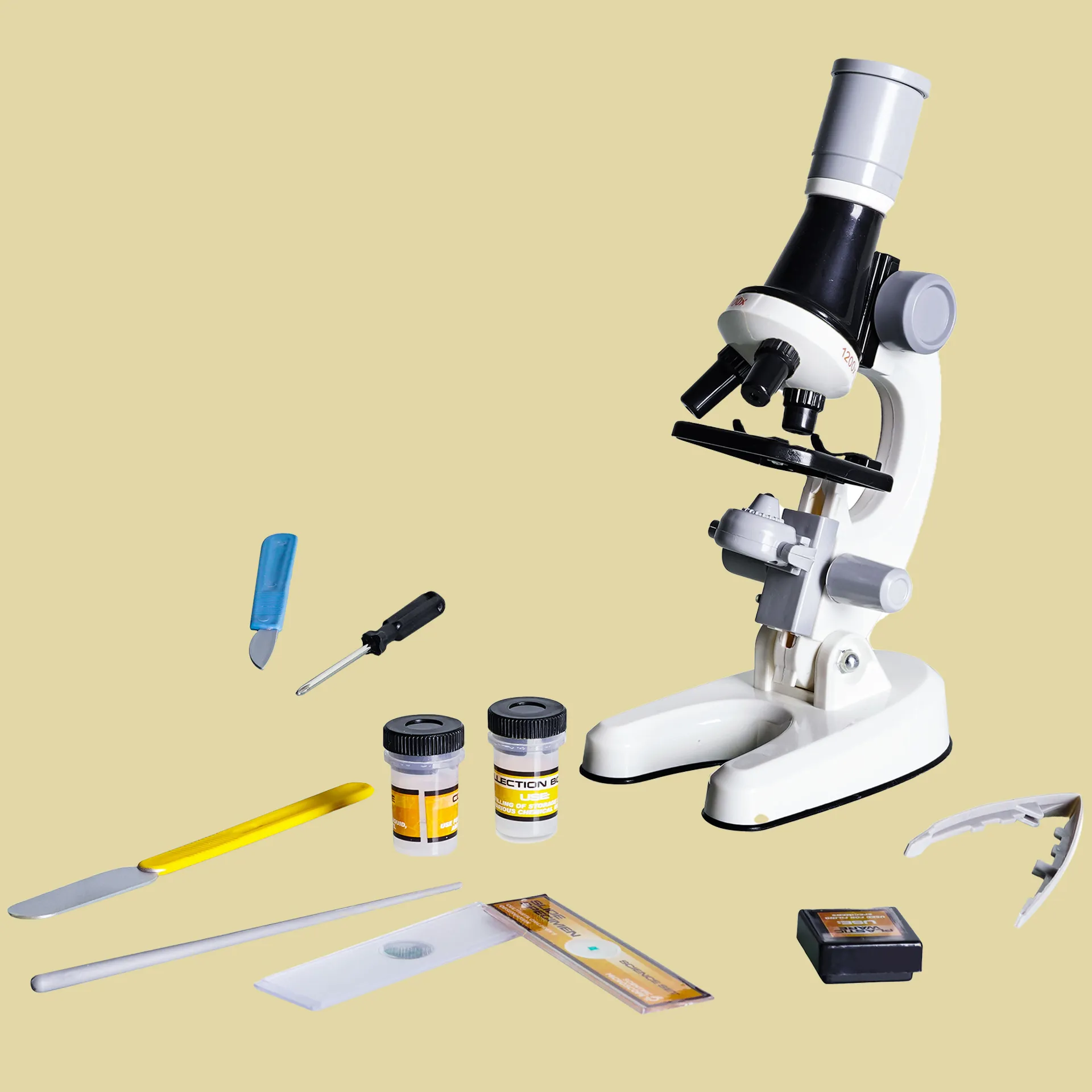 Set Einsteiger-Mikroskop, 600-fach
