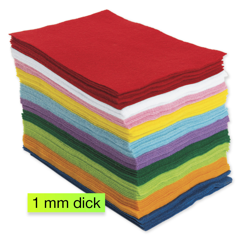 Filz-Platten 15 x 23 cm, 100 Stück