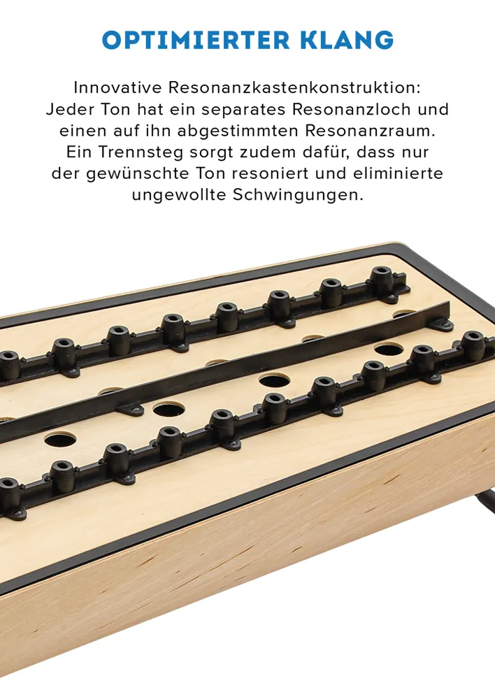 SONOR SMART Metallophon, Sopran c2-a3 + fis2, b2, fis3, mit Schlägel, zum Stapeln, SSM 10 DE