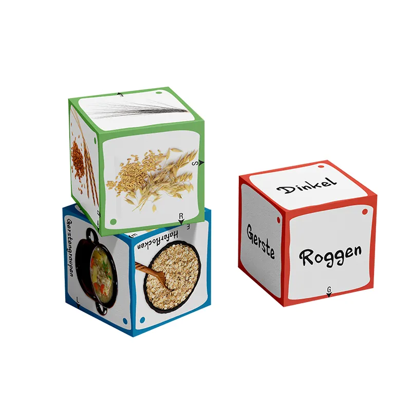 Lernspiel-Würfel "Unser Getreide", 5-tlg.