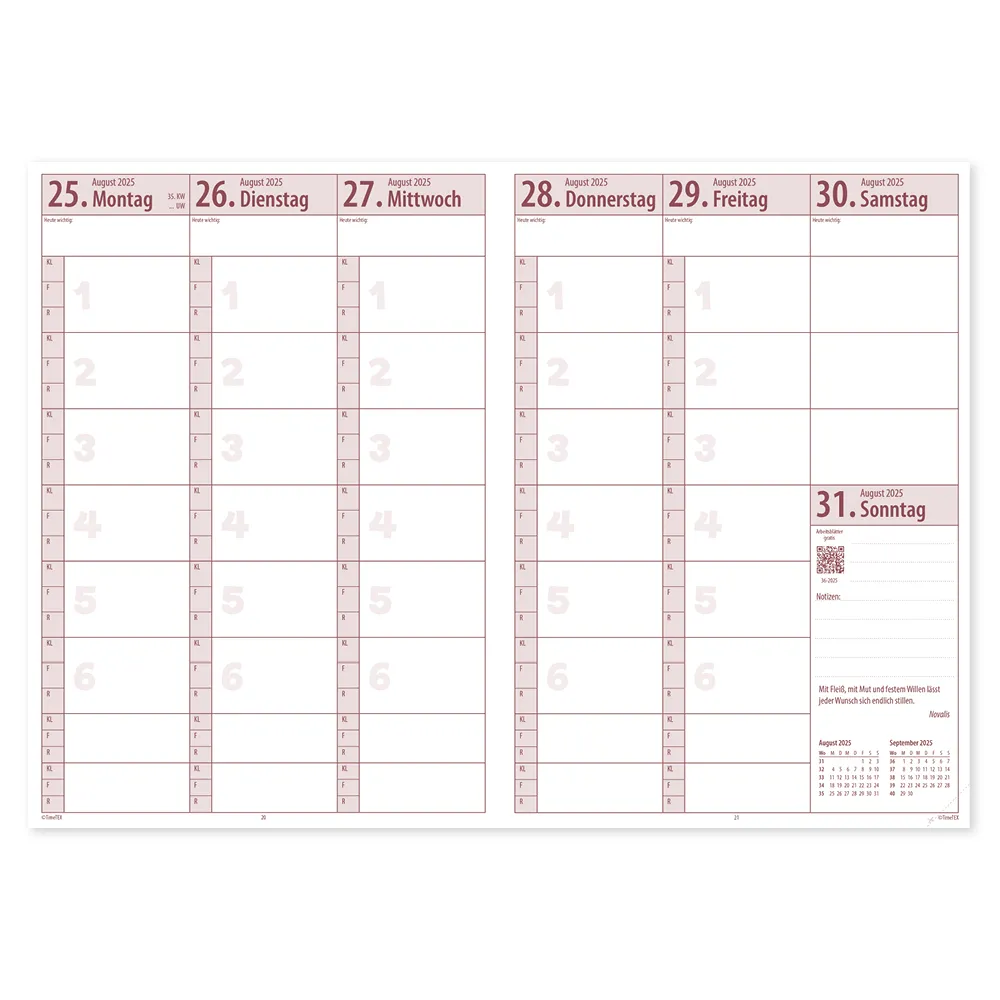 TimeTEX Grundschul-Planer A5-Plus, 2026/2027