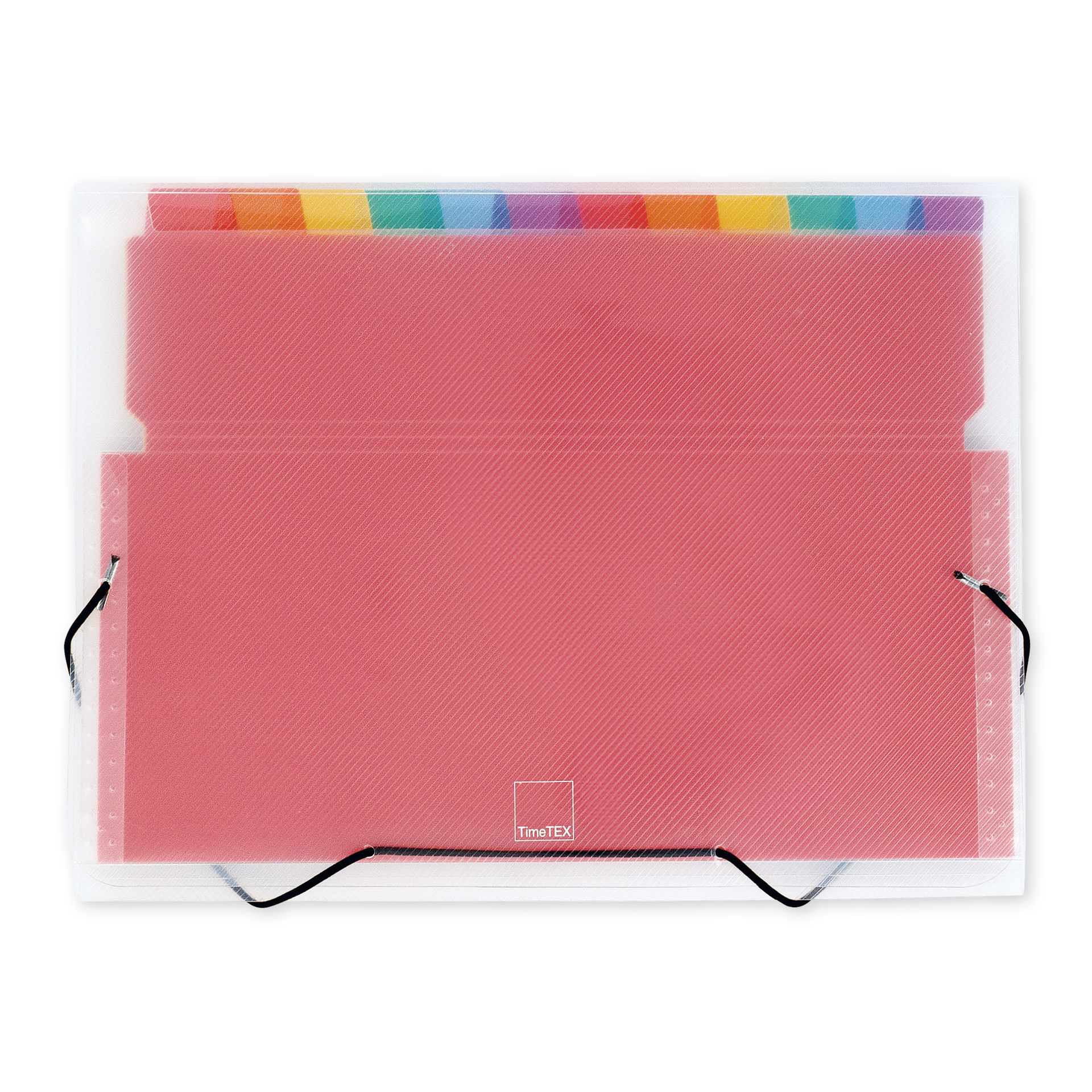 TimeTEX vakkenmap A4-plus, transparant gekleurd