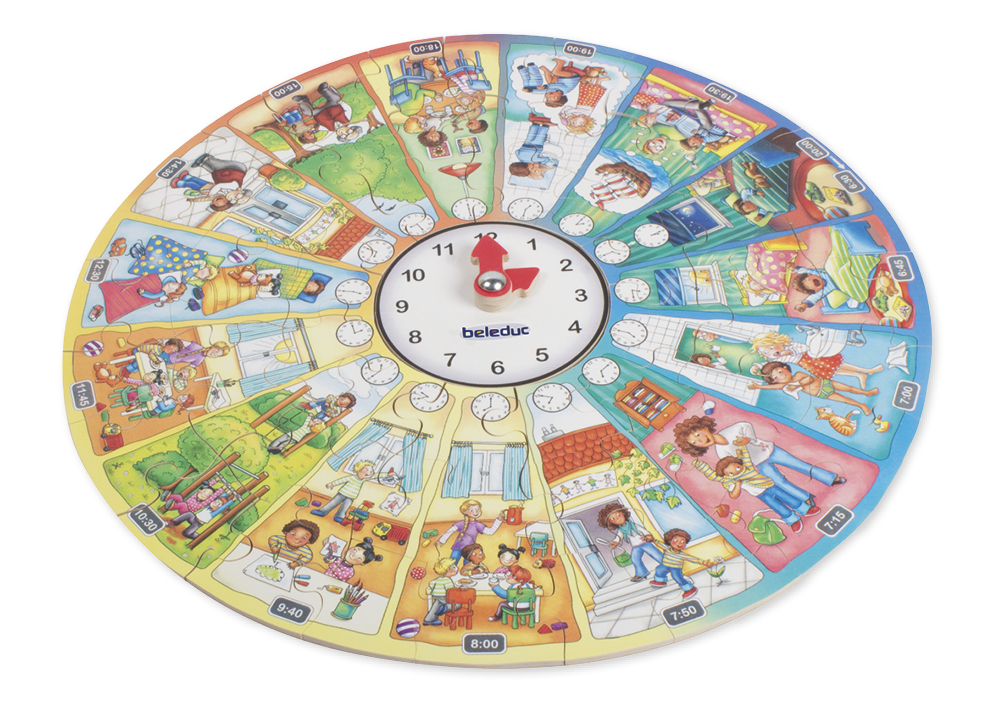 beleduc XXL-Lernpuzzle "Mein Tag", 51-tlg.