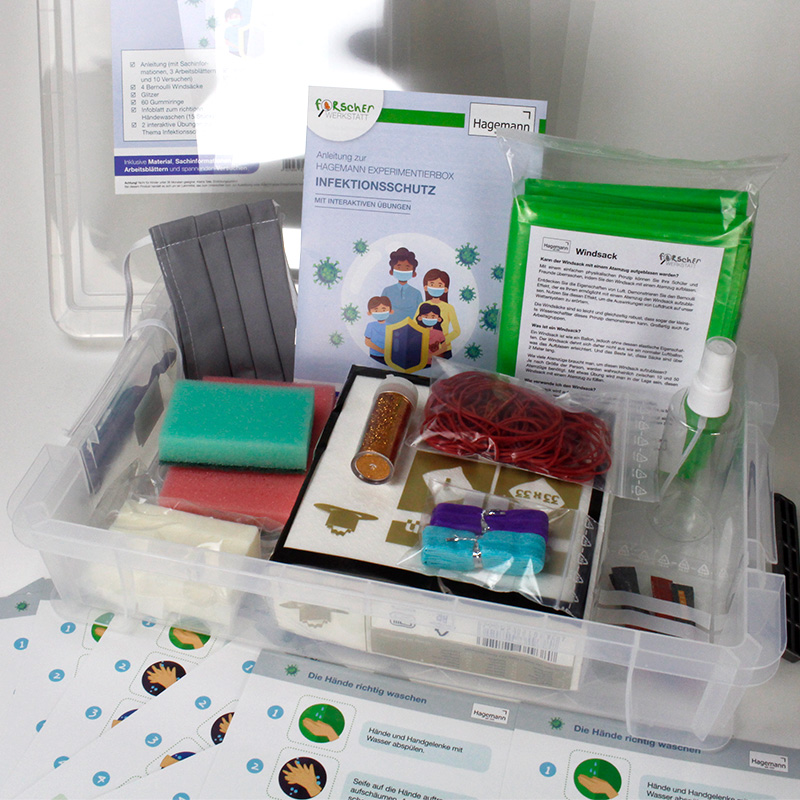 Experimentier-Box "Infektionsschutz", 81-tlg. Experimentier-Box "Infektionsschutz", 81-tlg.