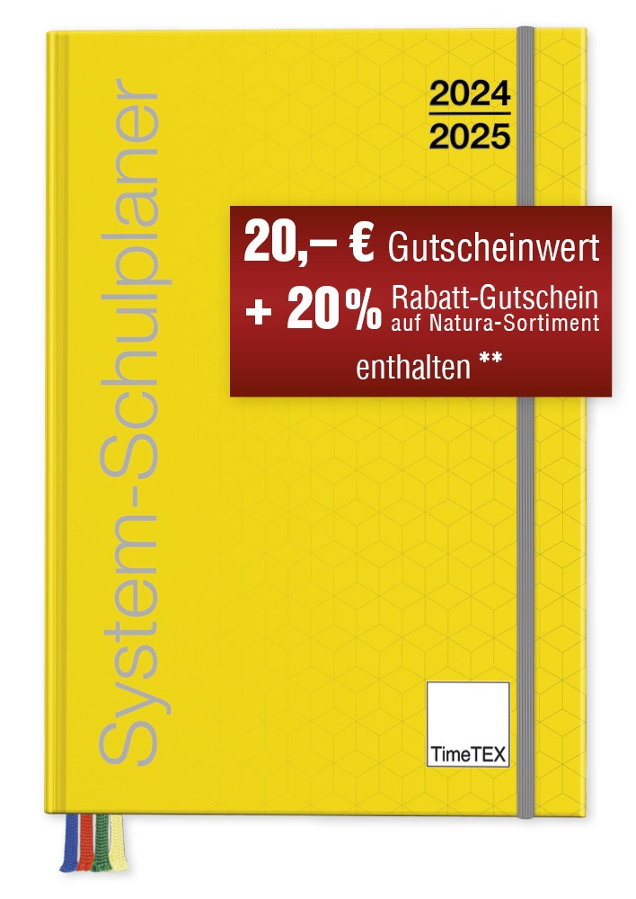 TimeTEX System School Planner A4-Plus, yellow, 2024/2025